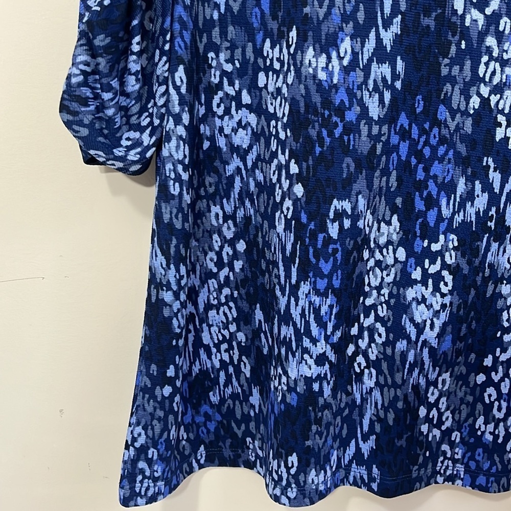 Kate Park Women’s Ruched Sleeve Blouse Size Large - Picture 3 of 9